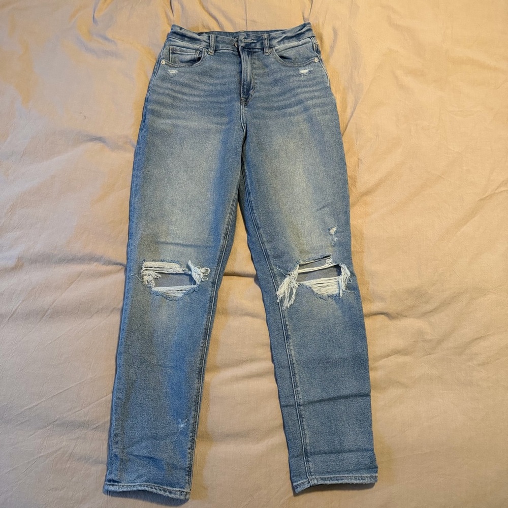 Distressed Blue Women's Jeans